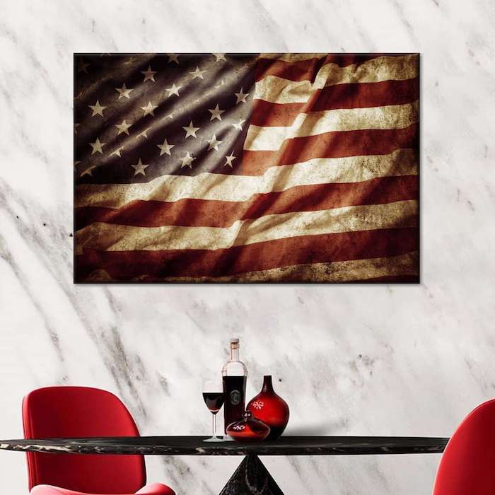 american flag art