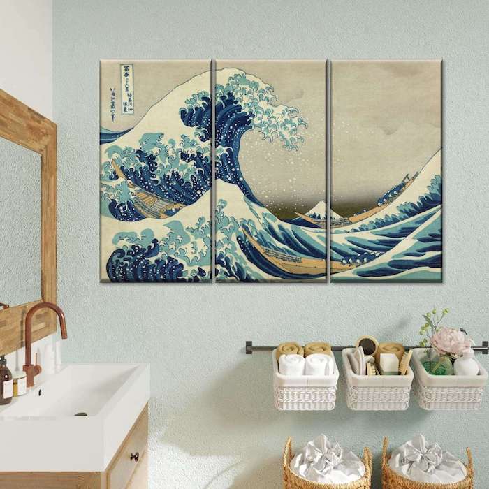 canvas wall art for bathroom