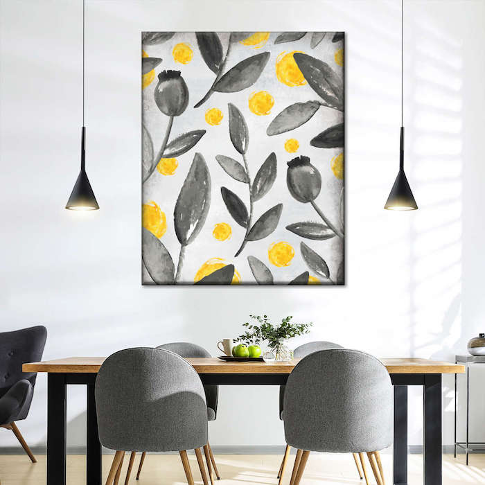 yellow autumn decor