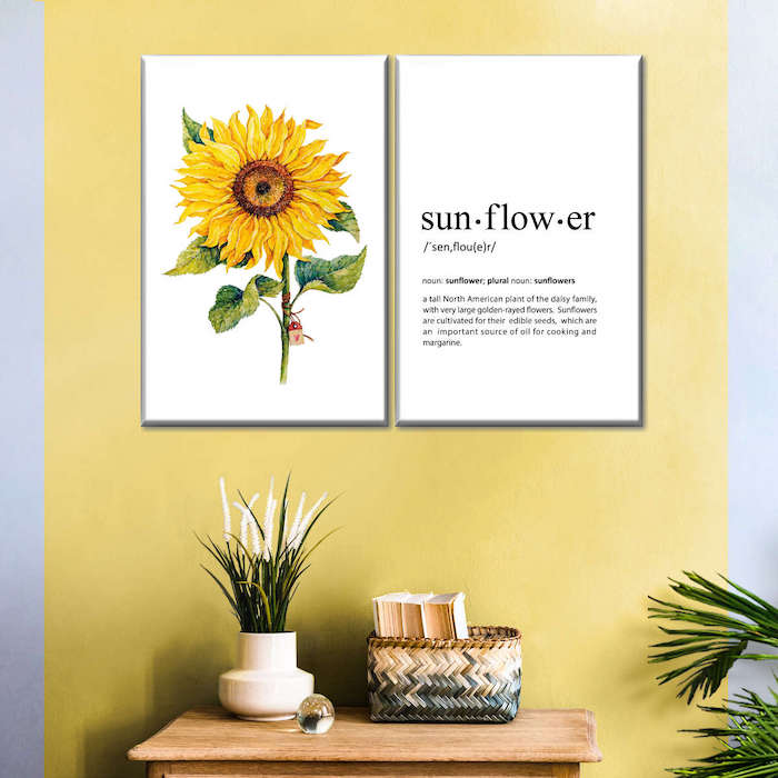 sunflower definition wall art