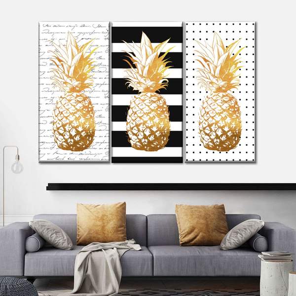 Pineapple Passion Canvas Set Wall Art