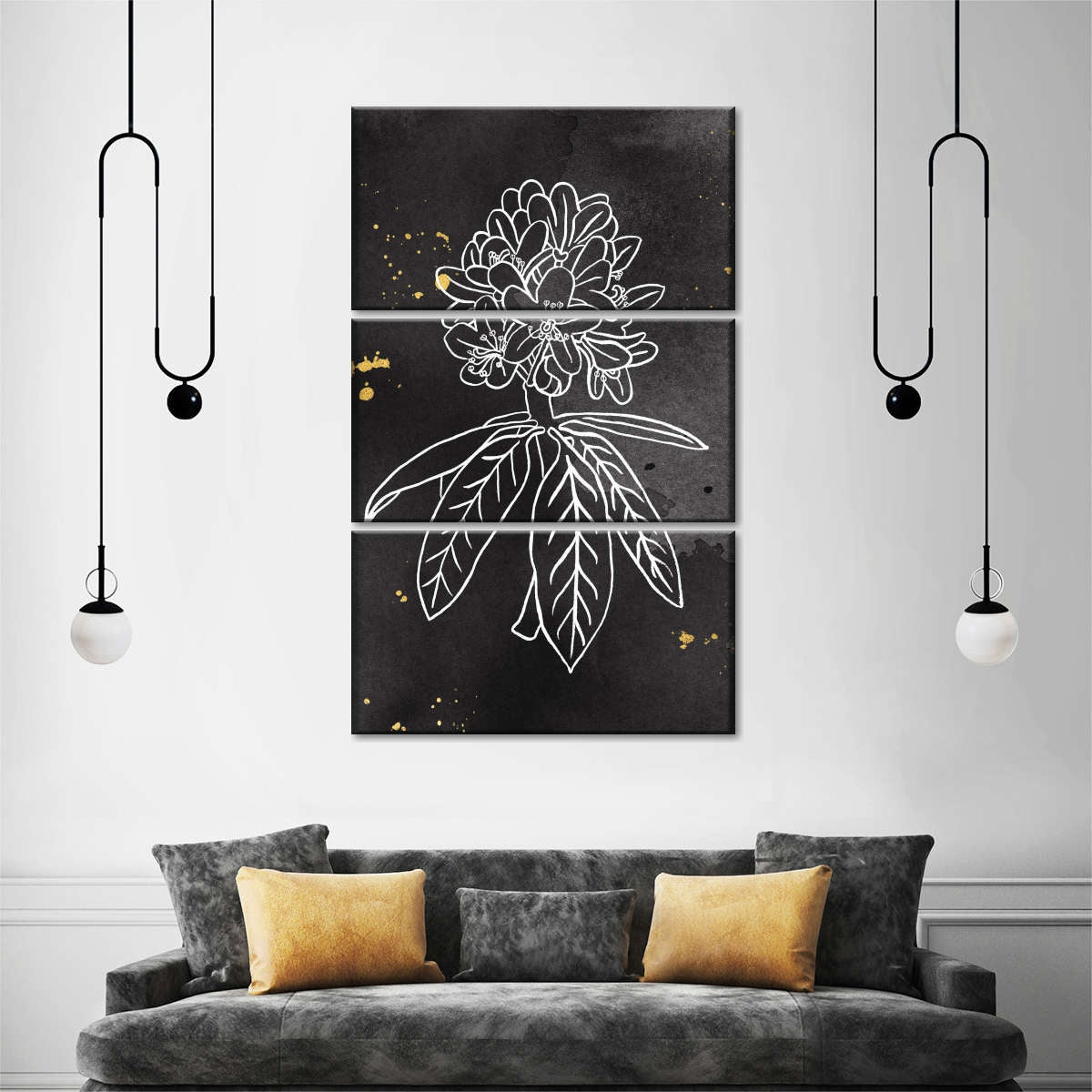 black wall decor
