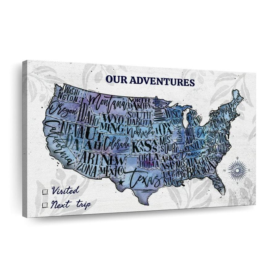 mark your adventures with push pin maps