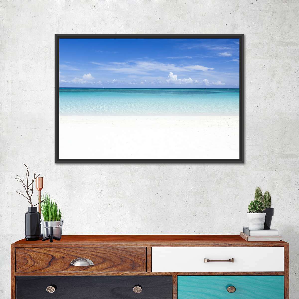 Colours Of The Sea Multi Panel Canvas Wall Art