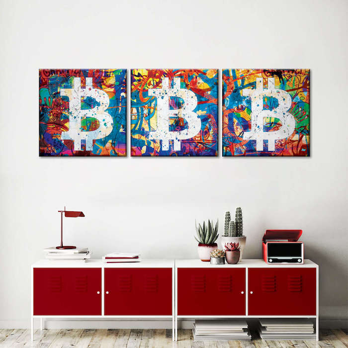 bitcoin wall art