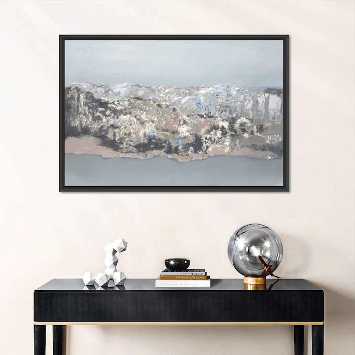 silver framed wall art ideas