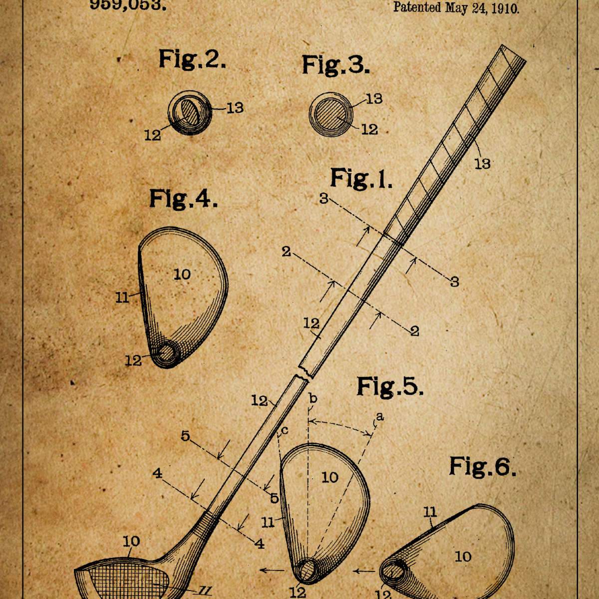 Sports Blueprints Wall Art