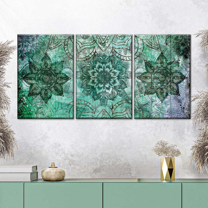 trendy green wall art ideas