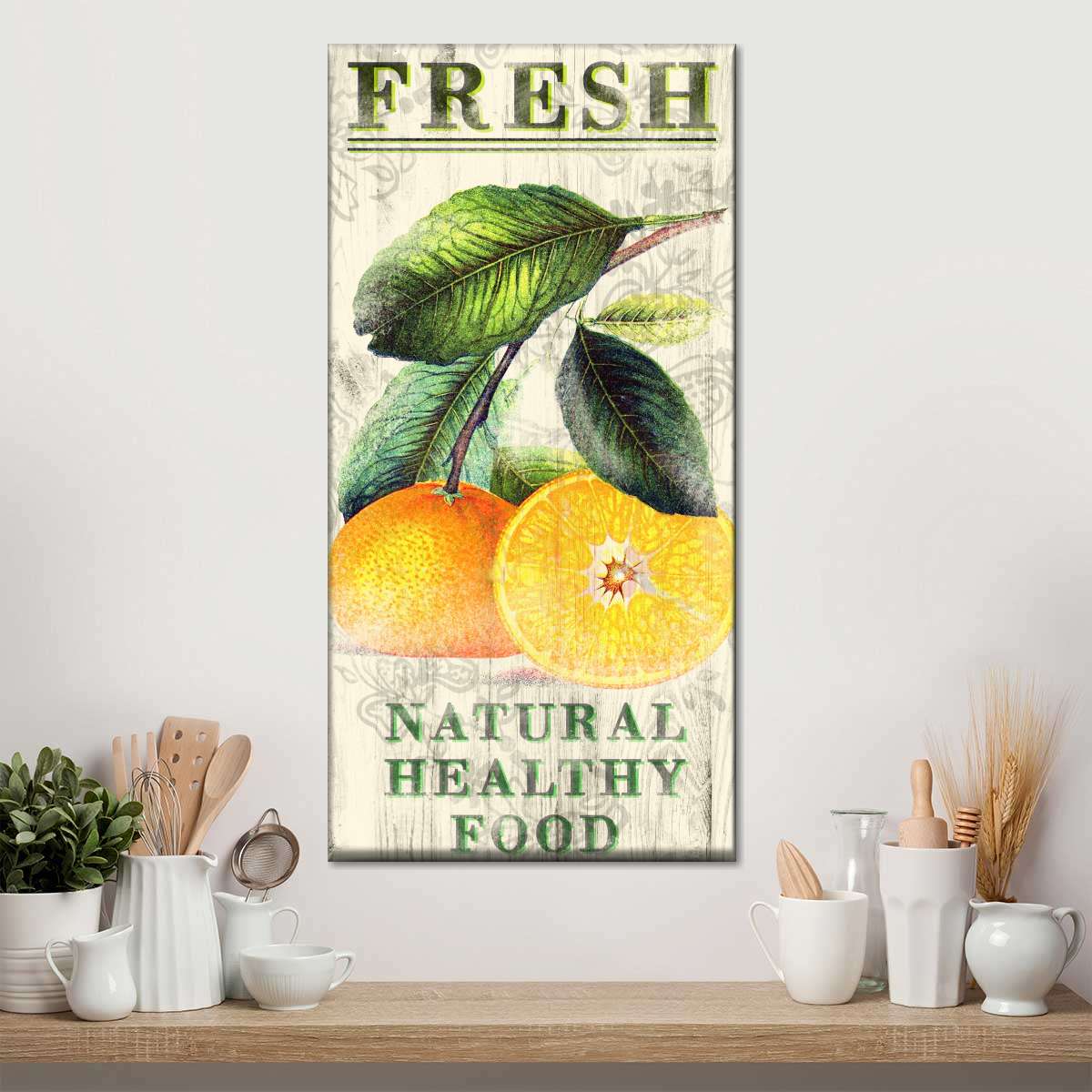 Fresh Oranges Multi Panel Canvas Wall Art