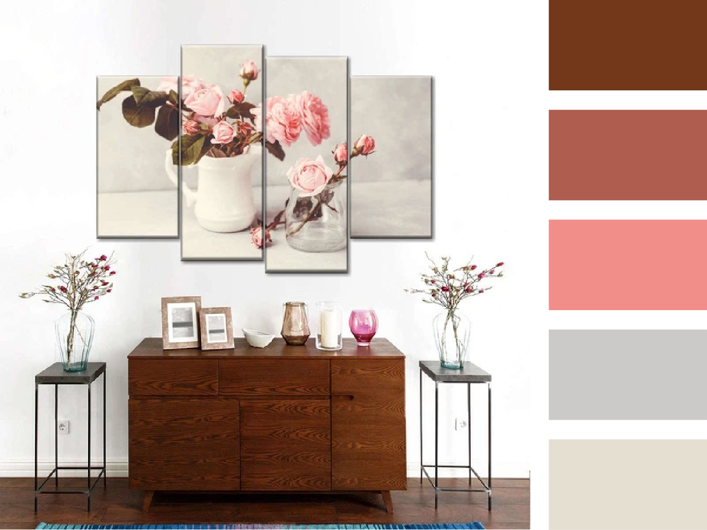 Shabby chic color palette